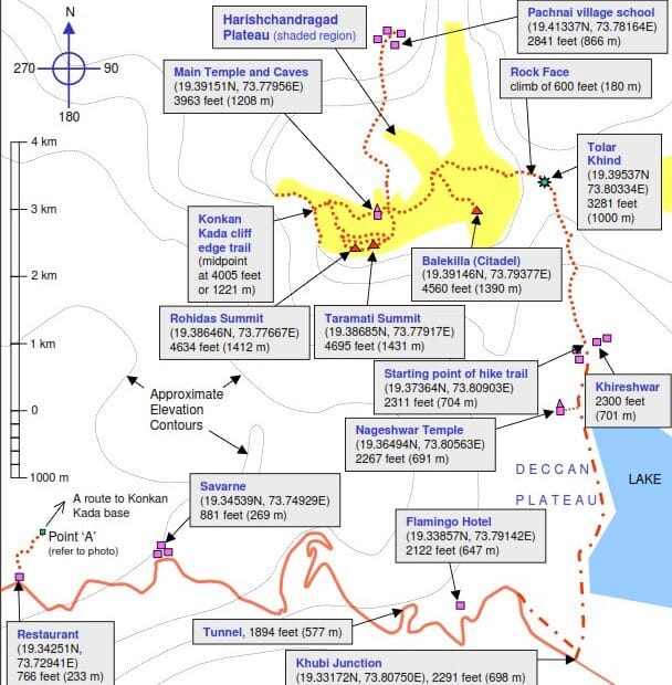 Harishchandragad Route Map