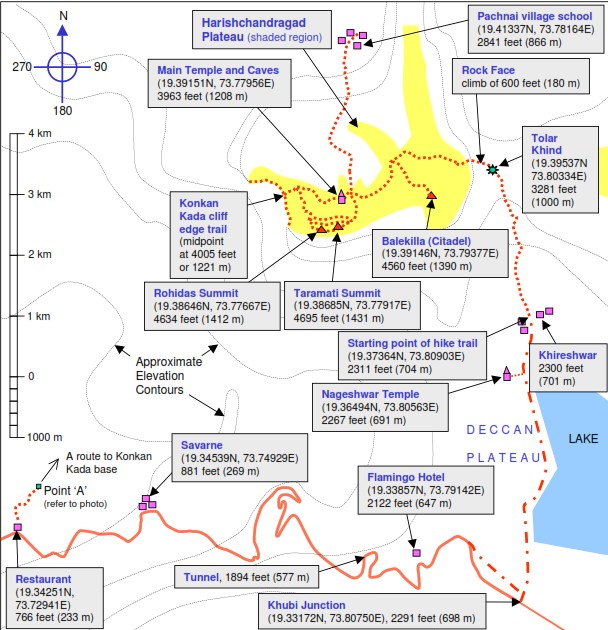 Harishchandragad Route Map