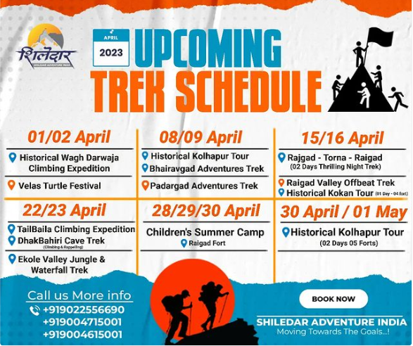 Mumbai Treks this weekend 8th 9th April 2023