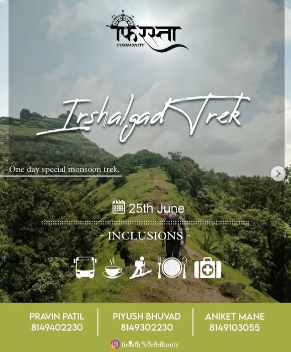 treks trips hikes from mumbai and pune 17th to 25th June