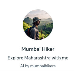 Person hiking in lush green mountains, Mumbai Hiker.