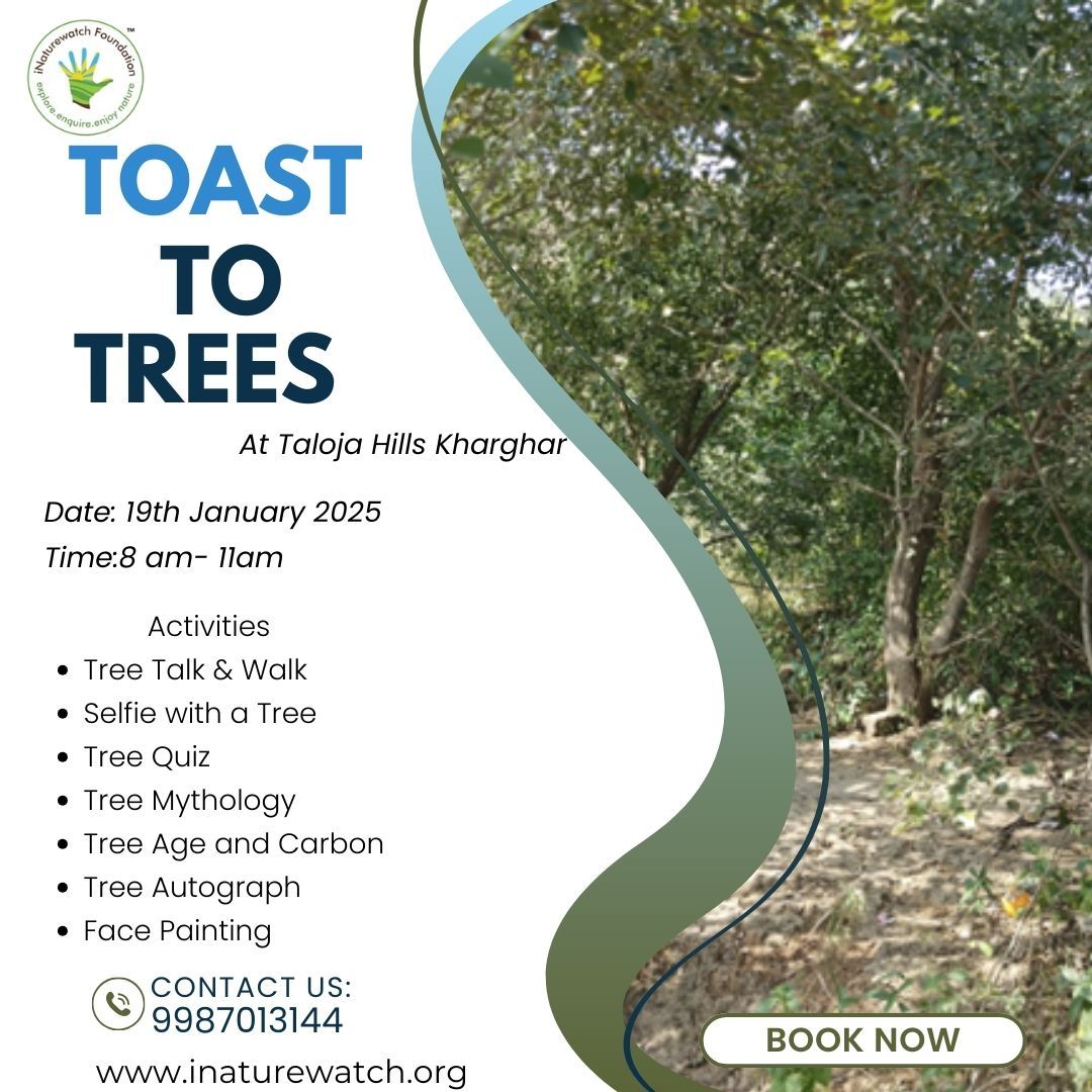 Tree event poster, Taloja Hills Kharghar, January 2025.