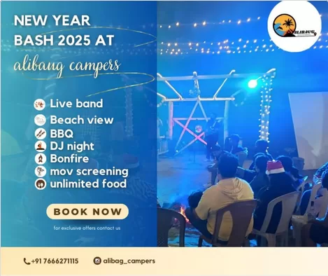 New Year Bash 2025 at Alibaug Campers event.