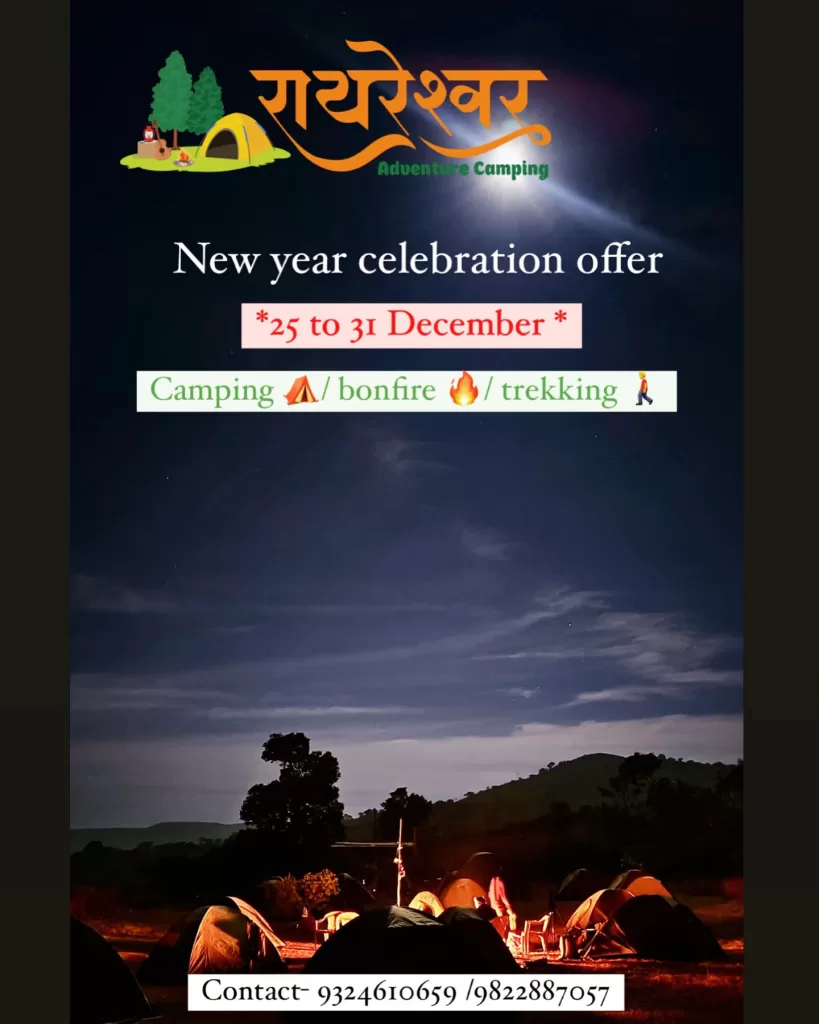 Camping and bonfire new year celebration offer