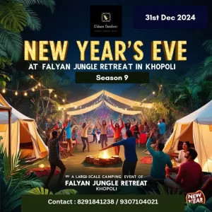 New Year's Eve camping event in Khopoli tents.