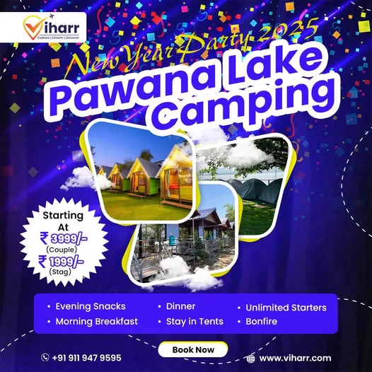 Pawana Lake New Year camping event 2025 details.