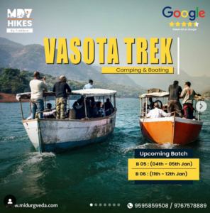 Vasota Trek: Camping, boating, adventure tours.