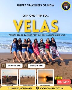 Velas trip: beach, camping, games, sunset.