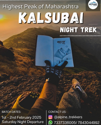 Kalsubai night trek, highest peak Maharashtra event.