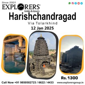 Harishchandragad trek tour flyer January 2025.