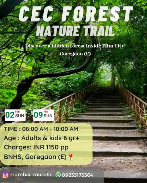 CEC Forest Nature Trail event in Goregaon, Mumbai.