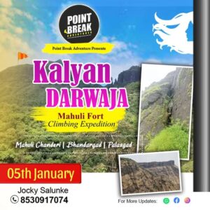 Kalyan Darwaja Mahuli Fort climbing expedition event poster