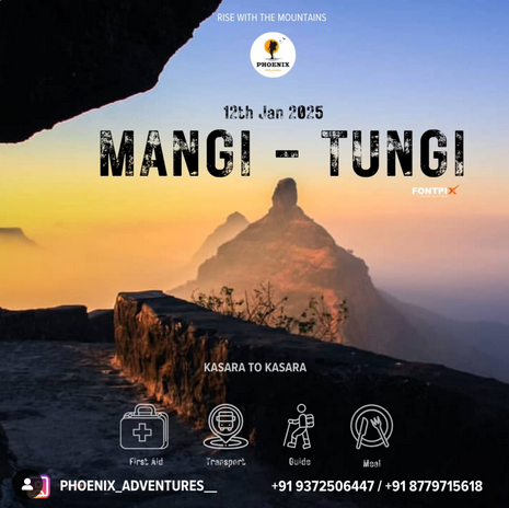 Mangi Tungi trek January 2025 adventure poster