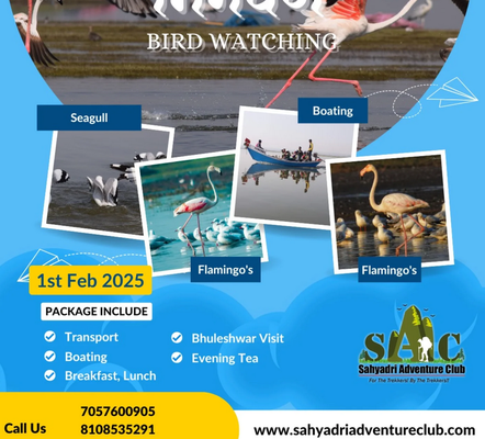 Bird watching event flyer with tour details.