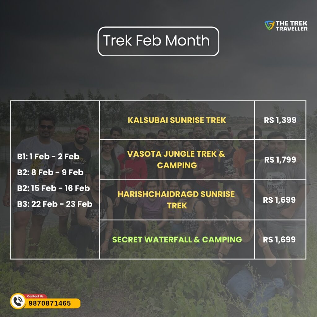 Trek schedule and prices for February.