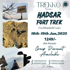 Hadsar Fort Trek event details and contact information.