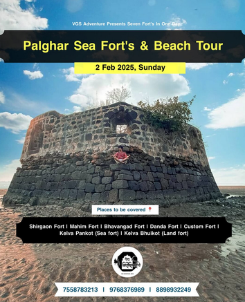 Palghar Sea Forts and Beach Tour promotional poster