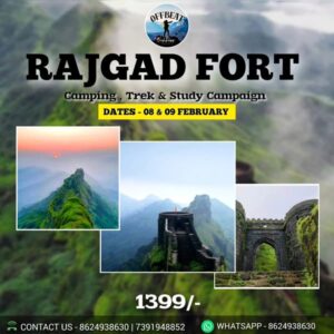 Rajgad Fort trekking and camping event details