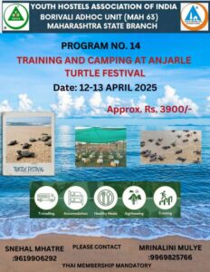 Anjarle Turtle Festival camping event, April 2025.