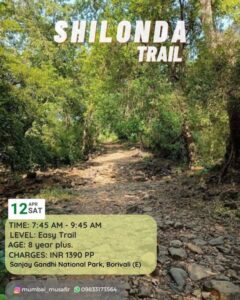 Shilonda Trail hiking event details and image.
