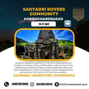 Harishchandragad trekking event, April 26-27, Maharashtra.