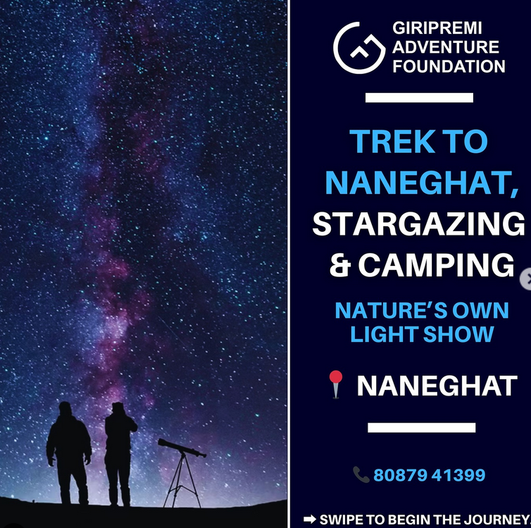 Naneghat stargazing and camping trek promo poster