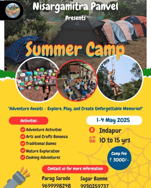 Adventure summer camp for kids, May 2025, Indapur.