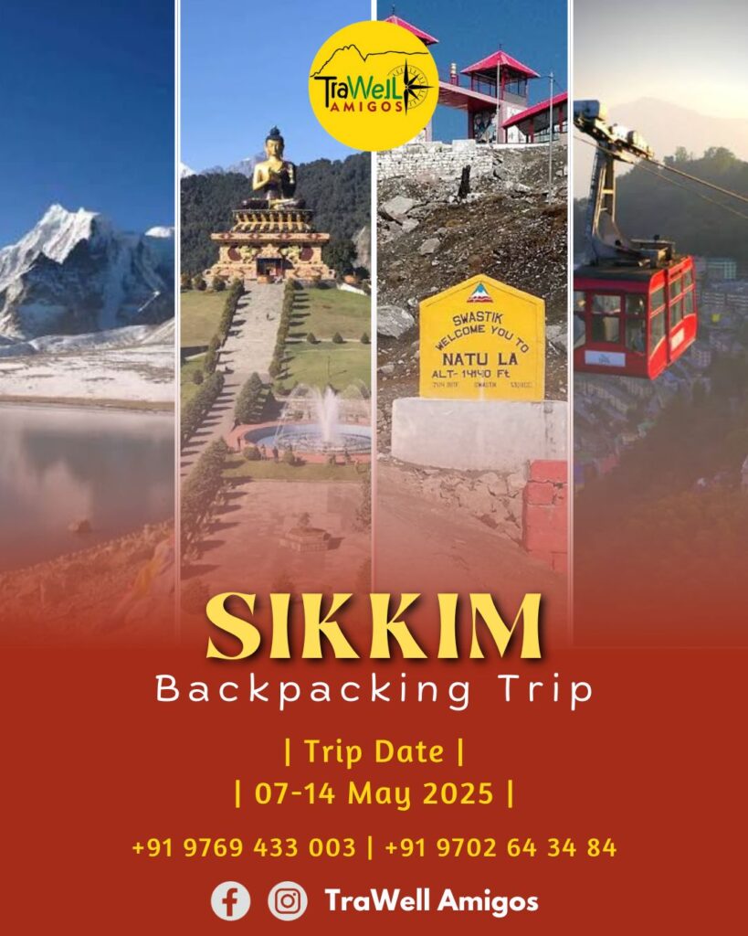 Sikkim backpacking trip, May 2025, scenic views.
