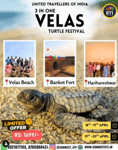 Velas Turtle Festival promo with beach and fort attractions.