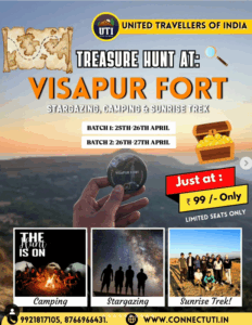Treasure hunt at Visapur Fort: camping, stargazing, trek.