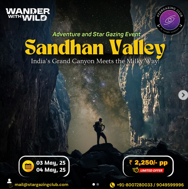 Sandhan Valley stargazing adventure event in May 2025.