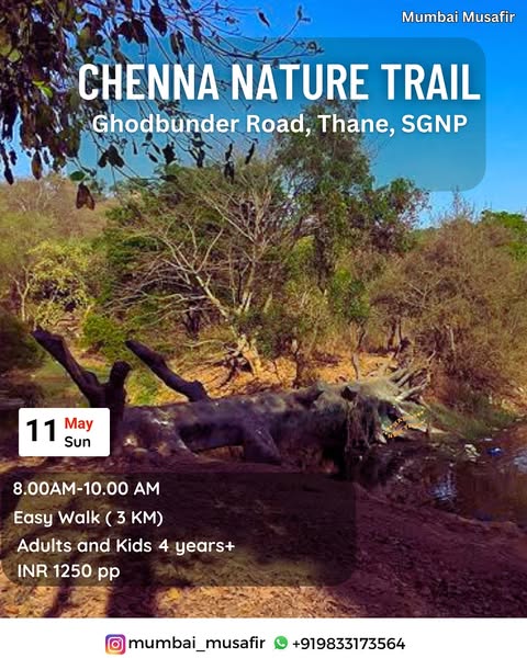Chenna Nature Trail event poster, Thane, India.