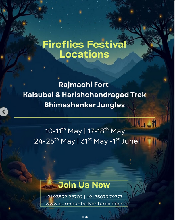 Fireflies Festival Schedule and Locations in May-June.