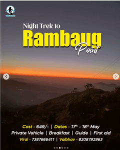 Night trek to Rambaug Point with sunset view.