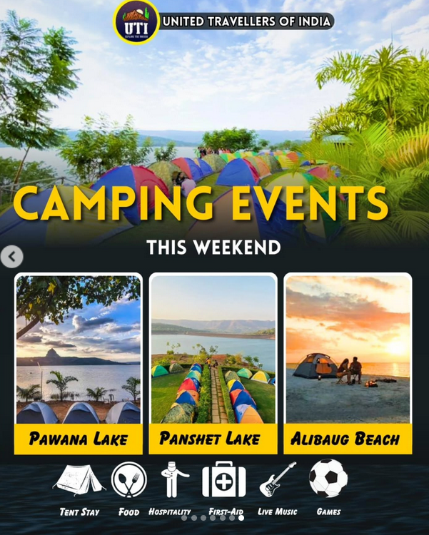Camping events at lakes and beach this weekend.