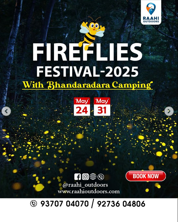 Fireflies Festival 2025 with Bhandardara camping.