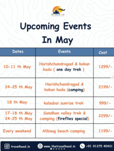 May trekking and camping events with Travelhood.