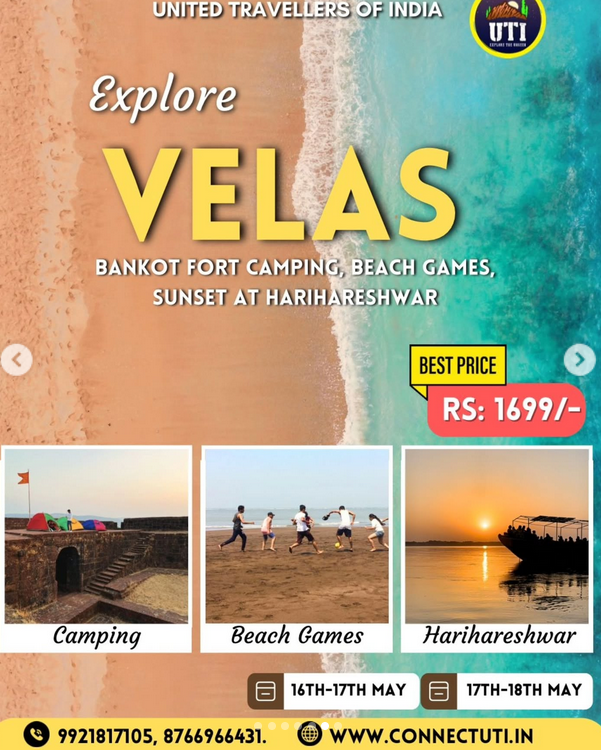 Explore Velas: camping, beach games, sunset tour.