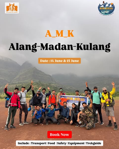 Group trekking Alang-Madan-Kulang mountains.