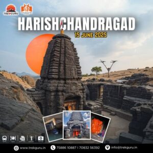 Harishchandragad Temple trek event, June 15, 2025.