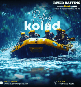 Group rafting adventure in Kolad river.