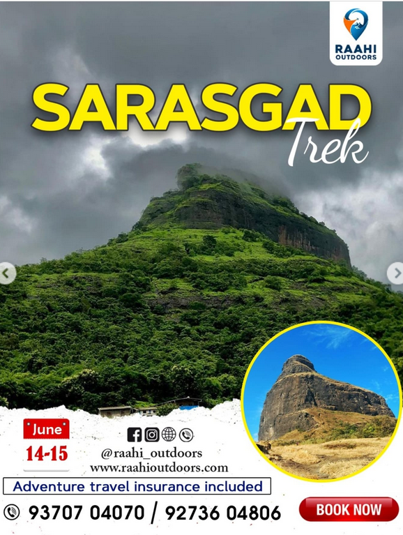 Sarasgad trek adventure, June 14-15, book now.