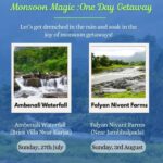 Monsoon getaway: Ambenali Waterfall, Falyan Nivant Farms events.