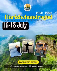 Harishchandragad trek poster, July dates, booking details
