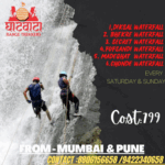 Rappelling adventure at waterfalls near Mumbai and Pune.