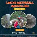 Lingya Waterfall rappelling event, July 2025, Pune.