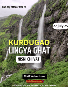 Trekking adventure at Kurdugad Lingya Ghat waterfall.