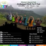Women's trek event at Kothaligad Fort, July 2025.