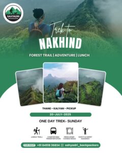 Nakhind trek poster with dates and contact information.