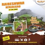Trekking adventure to Raireswhar Kenjalgad, July 2025.